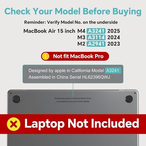 إطار شاشة لمس مغناطيسي لجهاز MacBook Air مقاس 15 بوصة، لوحة لمس عالية الدقة تعمل بالأشعة تحت الحمراء تدعم الإيماءات المتعددة، توصيل وتشغيل بدون سائق، لوحة تتبع تعمل باللمس، تتضمن حافظة صلبة واقية، قلم سلبي in Kuwait
