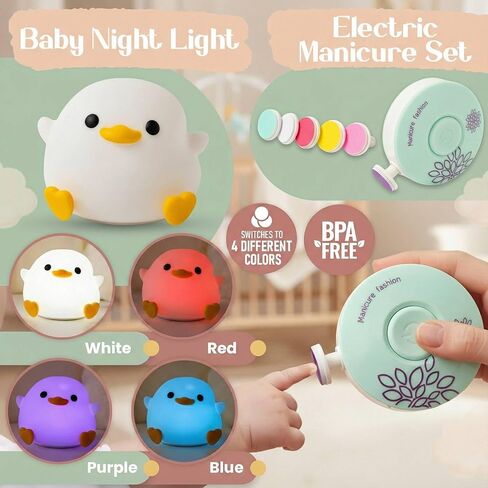 New Baby Gift Basket 21-Piece Set | Refined Newborn Baby Gift Set for Boy & Girl | Gender Reveal Gifts & New Mom Gifts Bundle | Essential Newborn Toys & Acc. Included in Elegant Keepsake Magnet Box in Saudi Arabia