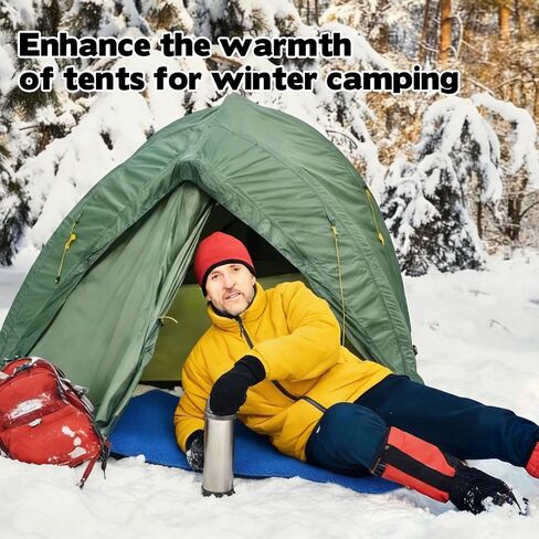 16 x 24 inch Outdoor Winter Ice Fishing Floor Mat, Non Slip & Washable Ice Fishing Gear Tent Carpet Mat Inside Outside for Winter Camping Outdoor Ice Fishing Activities Trailers Lawn Supplies in Kuwait