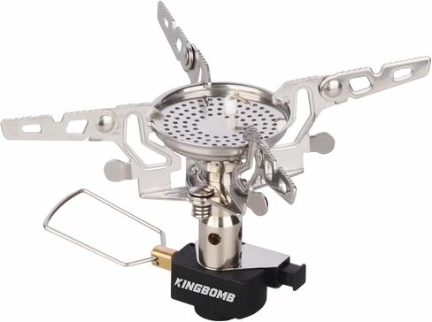 موقد ظهر خفيف الوزن مع مشعل - خرج عالي 3300 وات، موقد تخييم محمول 3.68 أونصة، صغير الحجم للمشي لمسافات طويلة والتسلق ورحلات الطريق in Kuwait