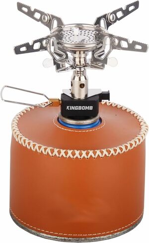 موقد ظهر خفيف الوزن مع مشعل - خرج عالي 3300 وات، موقد تخييم محمول 3.68 أونصة، صغير الحجم للمشي لمسافات طويلة والتسلق ورحلات الطريق in Kuwait