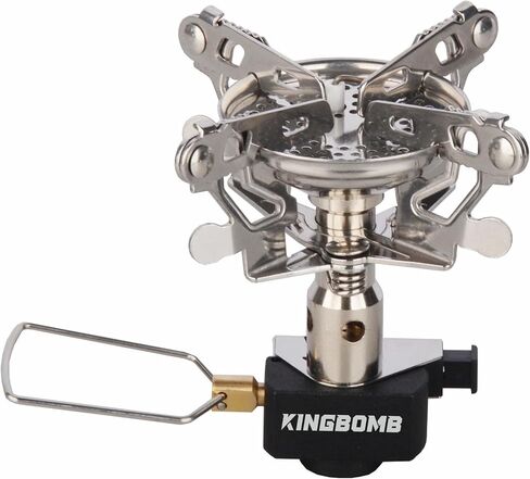 موقد ظهر خفيف الوزن مع مشعل - خرج عالي 3300 وات، موقد تخييم محمول 3.68 أونصة، صغير الحجم للمشي لمسافات طويلة والتسلق ورحلات الطريق in Kuwait