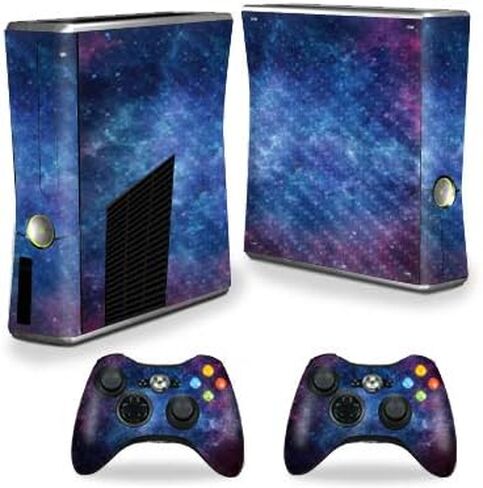 MightySkins Carbon Fiber Skin for Xbox 360 S Console - Cyber Bot | Protective, Durable Textured Carbon Fiber Finish | Easy to Apply, Remove, and Change Styles | Made in The USA in Saudi Arabia