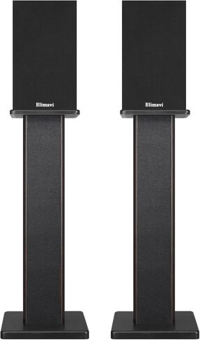Universal Floor Speaker Stands, 22.64 Inch Surround Sound Stands Supports 150LB, Non-Slip Pads & Cable Ties, for Bookshelf Speakers,Satellite Speakers,Studio Monitors, Easy Installation,Black in Kuwait