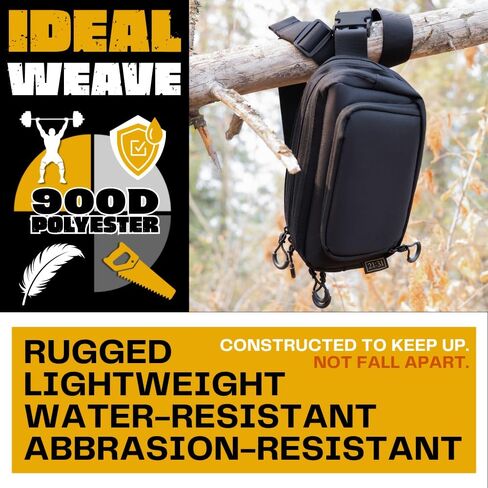 Tactical Fanny Pack for Men, Women – Rugged Concealed Carry Waist Pack or Crossbody Bag, Smooth YKK Zippers, Water-Resistant 900D Polyester, Hiking, Fishing, Outdoor in Saudi Arabia