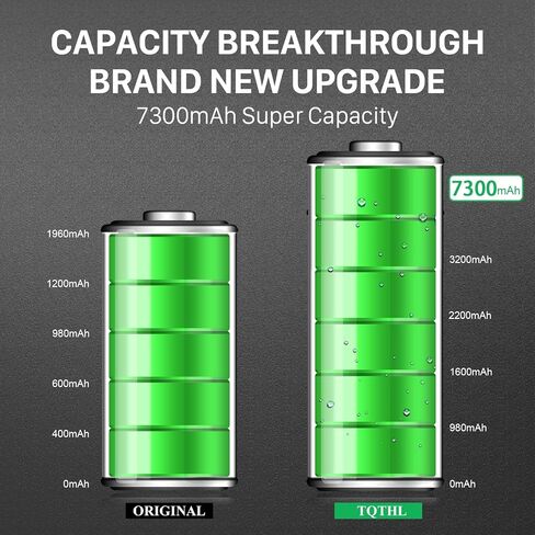 [7300 مللي أمبير] بطارية بديلة لهاتف iPhone 7، (إصدار جديد 2025) بطاريات جديدة ذات سعة عالية 0 دورة فقط لـ A1660 A1778 A1779 مع مجموعة أدوات احترافية in Saudi Arabia