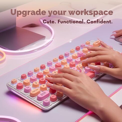 Keyboard Cover for Long Nails – Raised Silicone Keys with Removable Silicone Mat – Adapts to Laptop & Desktop Keyboards (PC & Mac) – Gift-Ready Design in Saudi Arabia