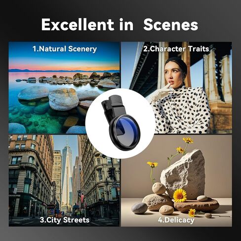 MIAO LAB فلتر استقطاب دائري 52 مم، زجاج رفيع للغاية مطلي بالنانو لهاتف iPhone 16/15/14 وSamsung Galaxy وGoogle Pixel وجميع الهواتف الذكية، مضاد للانعكاس، ألوان زاهية in Kuwait