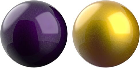 SANWA 2PCS 34mm/1.34in Trackball Replacement Ball for Logitech m575, m570, MX Ergo, Perixx, Kensington, Elecom, and Other Compatible Trackball Mouse, Glossy Purple + Gold in Saudi Arabia