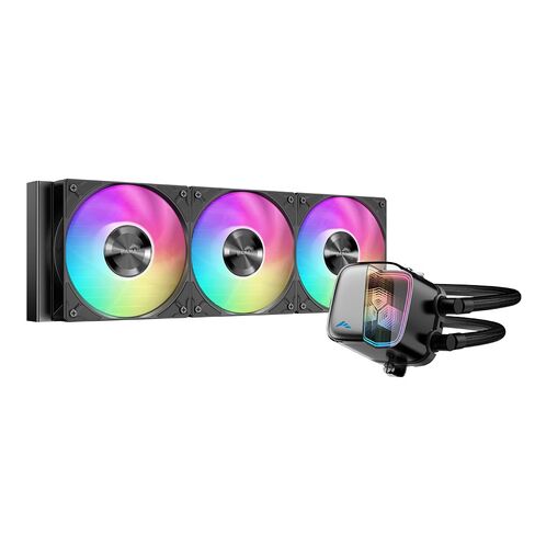 مبرد سائل SAMA L70 240 مم ARGB CPU، مبرد مياه CPU PC AIO، مرآة لا متناهية مشطوفة، مضخة سيراميك عالية الأداء، مع مراوح تحمل هيدروليكية 28 مم، Intel LGA 1851/1700/1200/115X&AMD AM5/AM4، أسود in Kuwait