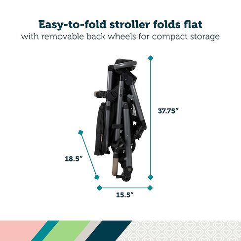 Safety 1st onBoard Slide 6-in-1 Infant Car Seat & Baby Stroller Travel System with SafetySlide Base, Rocky Point in Saudi Arabia