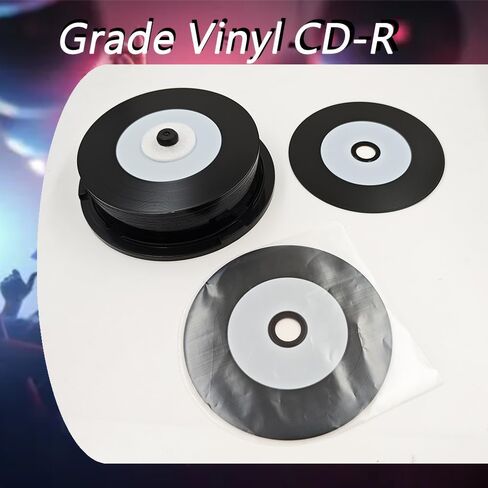 25 قطعة أقراص CD-R فارغة 700 ميجا بايت 80 دقيقة 52X قرص قابل للتسجيل للموسيقى والبيانات مع مركز أبيض قابل للطباعة بنفث الحبر وسطح تسجيل أسود للبيانات. يتضمن 25 قرص مضغوط داخلي in Kuwait