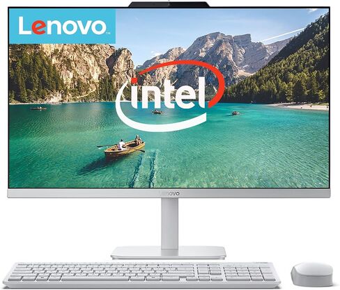Lenovo 24 inch All in One Desktop| 16GB RAM| 1TB Storage(512GB SSD On Board with 512GB External Drive)| Intel Ultra-Fast 4-Core CPU| Full HD Display| Wi-Fi 6| Windows 11 | Wireless KB & Mouse in Kuwait