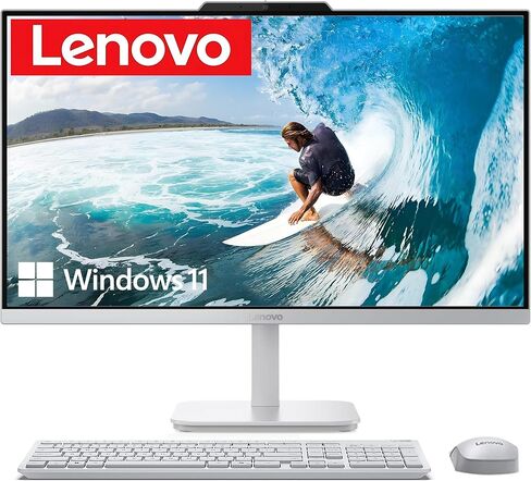 كمبيوتر مكتبي لينوفو 24 بوصة FHD الكل في واحد، معالج Intel 4-Core (Beats i3-1110G4)، ذاكرة الوصول العشوائي 16 جيجابايت، 512 جيجابايت PCIe SSD، HDMI، WiFi 6، RJ45، بلوتوث، Business AIO، Vent-Hear، لوحة مفاتيح وماوس، Windows 11 Pro in Kuwait