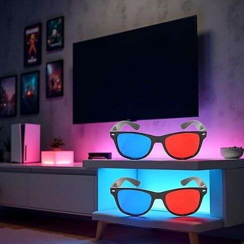 نظارات ثلاثية الأبعاد باللونين الأحمر والأزرق، إطار فيديو عالمي لفيلم تلفزيوني ثلاثي الأبعاد، نظارات ثلاثية الأبعاد لألعاب DVD، نظارات زجاجية ثلاثية الأبعاد لألعاب الأفلام ثلاثية الأبعاد، نظارات عرض ثلاثية الأبعاد، ملحقات نظارات ثلاثية الأبعاد بتصميم بسيط in Kuwait