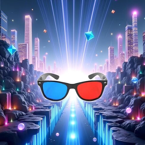 نظارات ثلاثية الأبعاد باللونين الأحمر والأزرق، إطار فيديو عالمي لفيلم تلفزيوني ثلاثي الأبعاد، نظارات ثلاثية الأبعاد لألعاب DVD، نظارات زجاجية ثلاثية الأبعاد لألعاب الأفلام ثلاثية الأبعاد، نظارات عرض ثلاثية الأبعاد، ملحقات نظارات ثلاثية الأبعاد بتصميم بسيط in Kuwait