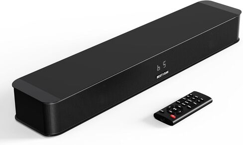 BESTISAN 2.1CH Sound Bar للتلفزيون، 16.5 بوصة مدمج مع مضخم صوت مدمج، مدخل ARC/Opt/AUX/USB، تعزيز مستوى الصوت، بلوتوث 5.3، ذروة 100 وات، 3 أوضاع EQ، مكبر صوت الكل في واحد للكمبيوتر/الألعاب/أجهزة العرض in Kuwait