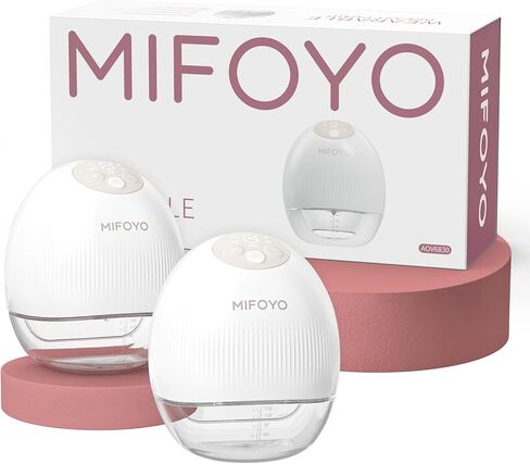 Breast Pump Wearable Breast Pumping: Electric Breast Pumps Hands Free Breastfeeding Pumps with 4 Modes & 9 Levels - Rechargeable Milk Pump, Smart Display for Moms, 24mm 2 Pack in Kuwait