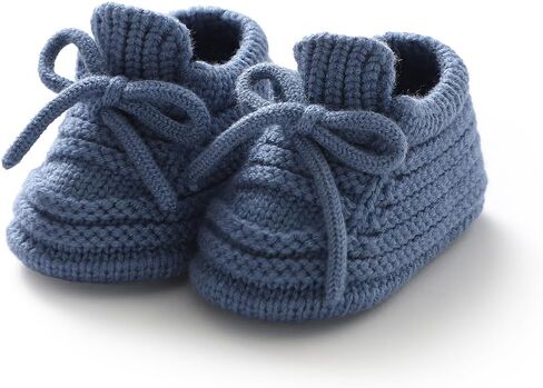Neiwech Baby Booties Newborn Cozy Soft Warm Knitted Crib Shoes for Infants Boys Gilrs in Saudi Arabia