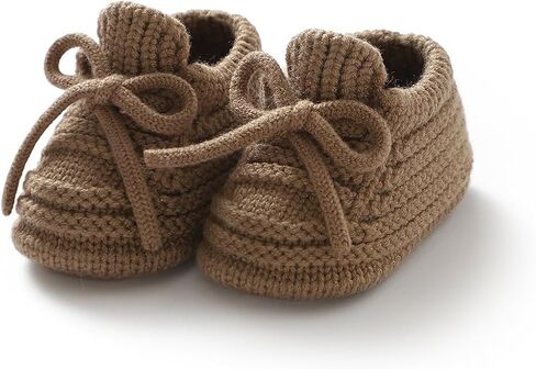 Neiwech Baby Booties Newborn Cozy Soft Warm Knitted Crib Shoes for Infants Boys Gilrs in Saudi Arabia