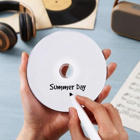 Set of 50 DVD-R Blank Discs with Clear Jewel Cases 4.7GB 120 Minutes 1-16X Recordable Blank Media Discs for VCR Video, Camera, Music Data in Saudi Arabia
