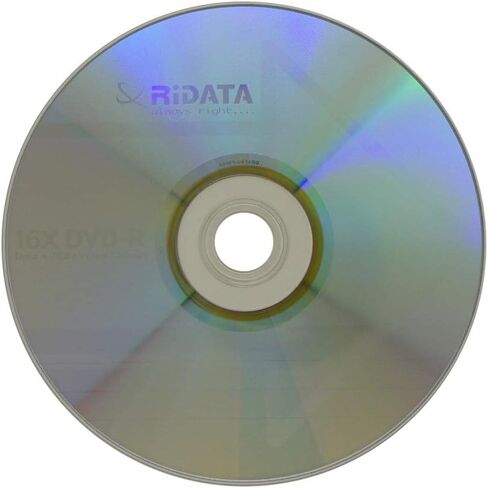 600 Pack Ridata DVD-R 16X 4.7GB 120 Min Silver Logo Top Blank Data Video Media Recordable Disc in Saudi Arabia