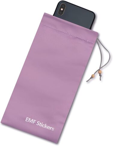 أكياس فاراداي EMF درع حماية مانع للهاتف الخلوي وحقيبة الهاتف الذكي وحقيبة حجب الإشارة لـ 5G RFID في جيب إغلاق برباط (وردي، قطعة واحدة) ZcarpetH in Kuwait