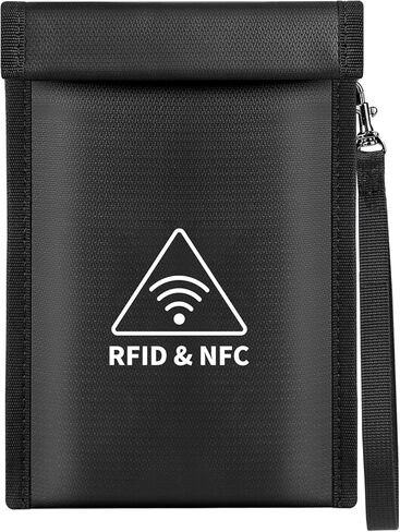 Faraday Bag for Phone,Military Grade Signal Blocker Faraday Cage for Car Key,RFID Blocking Anti-Tracking Pouch for Mobile Device Privacy&Data Security[5G/Bluetooth/WiFi/GPS] in Kuwait