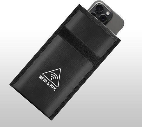 Faraday Bag for Phone,Military Grade Signal Blocker Faraday Cage for Car Key,RFID Blocking Anti-Tracking Pouch for Mobile Device Privacy&Data Security[5G/Bluetooth/WiFi/GPS] in Saudi Arabia