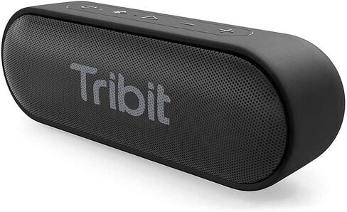 مكبر صوت بلوتوث Tribit XSound Go، مكبر صوت لاسلكي محمول بقدرة 16 وات مع صوت عالٍ، وقت تشغيل 24 ساعة، مقاوم للماء IPX7، EQ مخصص، XBass، BT5.3، اقتران TWS، نوع C، خارجي/منزل/سفر/شاطئ/دش (أسود) in Saudi Arabia
