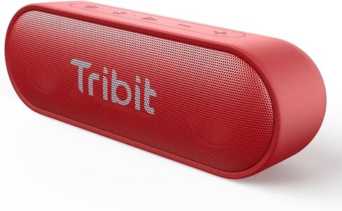 مكبر صوت بلوتوث Tribit XSound Go، مكبر صوت لاسلكي محمول بقدرة 16 وات مع صوت عالٍ، وقت تشغيل 24 ساعة، مقاوم للماء IPX7، EQ مخصص، XBass، BT5.3، اقتران TWS، نوع C، خارجي/منزل/سفر/شاطئ/دش (أسود) in Saudi Arabia