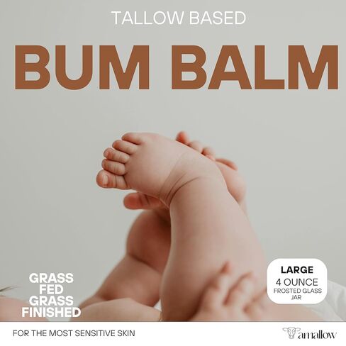 بلسم أملو بيبي بوم - كريم عضوي لمنطقة الحفاضات للبشرة الحساسة والمعرضة للطفح الجلدي - خالي من البترول والعطور - بلسم ترطيب لطيف - 4 أونصة in Kuwait