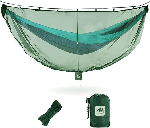 AYAMAYA Hammock Bug Net - 11.15ft Superfine Mosquito Net for Hammocks,w/Double-Sided Zipper, Lightweight Portable Hammock Netting,Fast and Easy Set Up, Fits All Camping Hammocks in Saudi Arabia