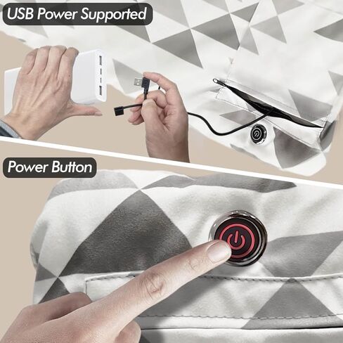 وسادة كيس نوم مُدفأة، تعمل بواسطة مصدر طاقة USB 5 فولت/2 أمبير، 3 مستويات درجة حرارة قابلة للتعديل، بطانة حقيبة نوم مُدفأة لحقائب الظهر في الطقس البارد أو المشي لمسافات طويلة (الجبال، 76 بوصة × 24 بوصة) in Kuwait