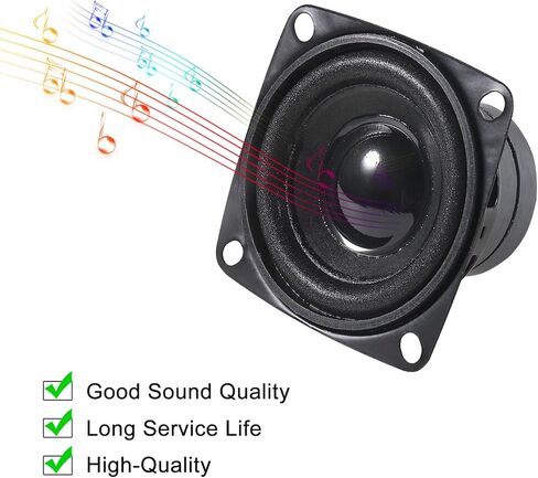 2PCS 2" 8Ohm 10W DIY Small Full Range Audio Speaker Stereo Woofer Loudspeaker for Arduino and DIY Speaker in Saudi Arabia