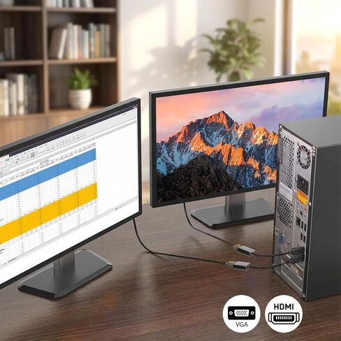 محول USB إلى VGA للشاشة، محول VGA إلى USB 3.0/2.0، كابل فيديو متعدد الشاشات 1080P لأجهزة الكمبيوتر المحمول، سطح المكتب، HDTV، الشاشة، جهاز العرض in Kuwait