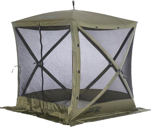 CLAM Pop Up Screen Tent, Outdoor Camping Gazebo Canopy, Traveler, 6' x 6', Brown in Saudi Arabia