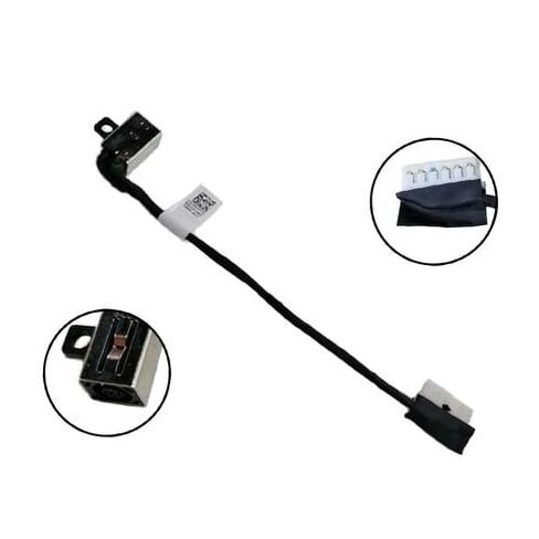 10x كابل موصل مقبس طاقة أسود 19 فولت تيار مستمر لجهاز Dell Inspiron 3405/3501/3505/3593/5593 & Latitude 5593/5594 - متوافق مع P/N 04VP7C 4VP7C in Kuwait