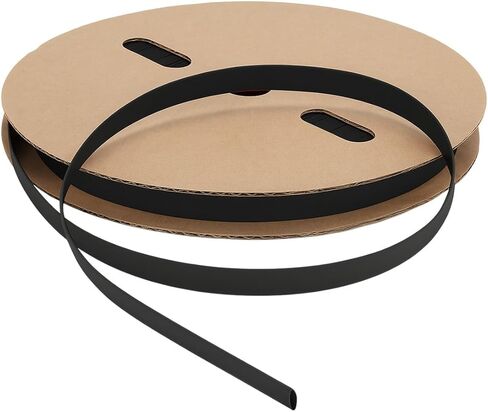 Kable Kontrol Thin Wall Heat Shrink Tubing - 1" Inch - 200' Ft Long, Black Polyolefin - 2:1 Thin Wall Industrial Shrink Tube & Cable Sleeve for Electrical Wire Insulation - Rated for 600 V in Saudi Arabia