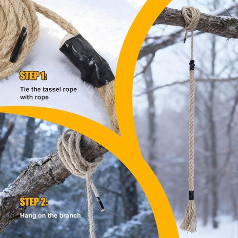 Deer Scrape Rope 30 Inch Hemp with 10ft Pre-Attached Ropes, High-Absorbency Long-Lasting Hunting Gear Accessories for Hunter Gifts in Kuwait