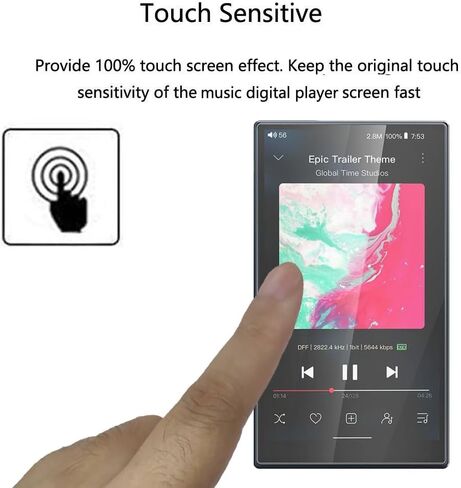 واقي شاشة مشغل MP3 FiiO M21، [عبوتان] طبقة TPU ناعمة وشفافة عالية الدقة [مضادة لبصمات الأصابع] [مضادة للخدش] [خالية من الفقاعات] [صديقة للحافظة] متوافقة مع مشغل الموسيقى FiiO M21 MP3 (4.7 بوصة) in Kuwait