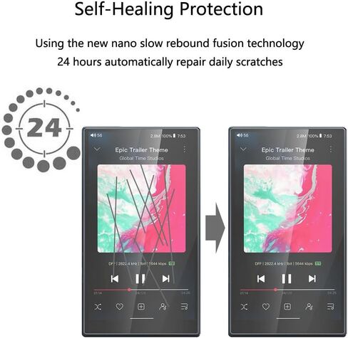 واقي شاشة مشغل MP3 FiiO M21، [عبوتان] طبقة TPU ناعمة وشفافة عالية الدقة [مضادة لبصمات الأصابع] [مضادة للخدش] [خالية من الفقاعات] [صديقة للحافظة] متوافقة مع مشغل الموسيقى FiiO M21 MP3 (4.7 بوصة) in Kuwait