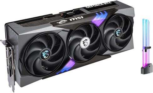 بطاقة رسومات msi GeForce RTX 5090 Gaming Trio OC Triple Fan، 32 جيجا GDDR7، 3352 AI Tops، DLSS 4، إنشاء محتوى AI، استدلال LLM محلي، 28 جيجابت في الثانية، 512 بت، DP 2.1b x3، HDMI 2.1b، مع حامل GPU in Kuwait