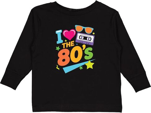 inktastic I Love The 80s Retro Style Toddler Long Sleeve T-Shirt in Saudi Arabia