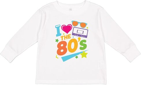 تي شيرت I Love The Retro Style للأطفال الصغار بأكمام طويلة من Inktastic in Kuwait
