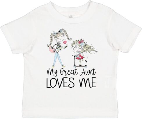 تي شيرت Inktastic Stick Girls My Great Aunt Loves Me للأطفال الصغار in Kuwait