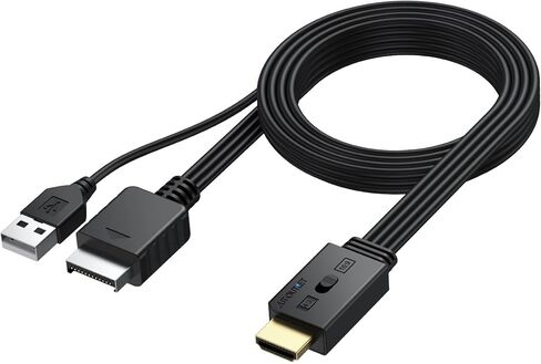 محول AUTOUTLET HDMI لـ Sega Dreamcast، كابل محول HD مع مفتاح نسبة العرض إلى الارتفاع 4:3/16:9 in Kuwait