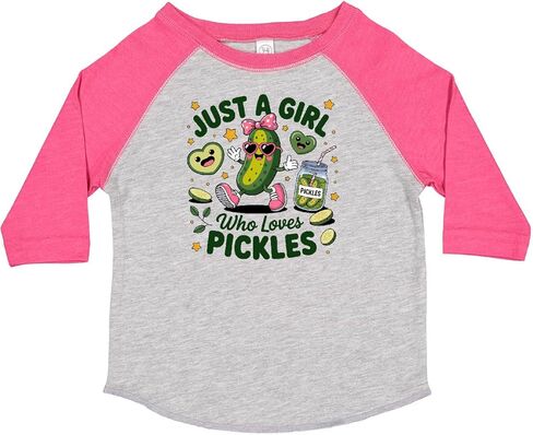 inktastic Just a Girl Who Loves Pickles Toddler T-Shirt in Saudi Arabia