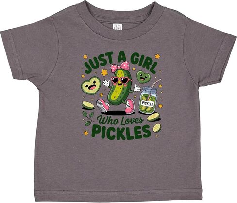 inktastic Just a Girl Who Loves Pickles Toddler T-Shirt in Saudi Arabia