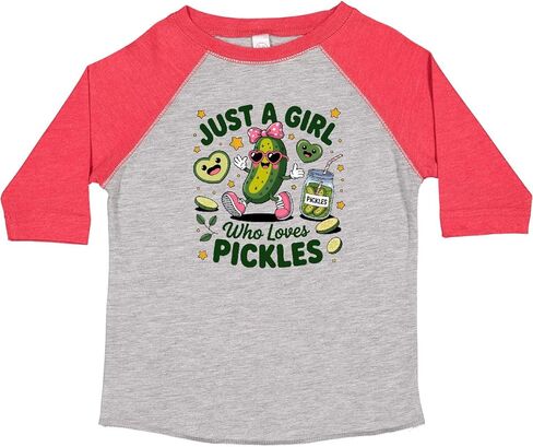 inktastic Just a Girl Who Loves Pickles Toddler T-Shirt in Saudi Arabia